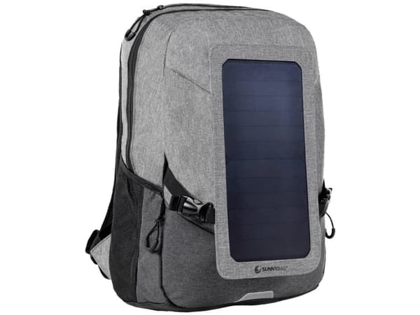 SunnyBag Solar Backpack Explorer+ 15 l (L x K x S) 290 x 370 x 140 mm Harmaa, Musta 135GG_01