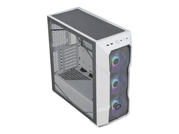 Cooler Master MasterBox TD500 Mesh V2 - Mid tower - SSI CEB - sidepanel med vindu (herdet glass) - ingen strømforsyning (ATX) - hvit - USB/lyd