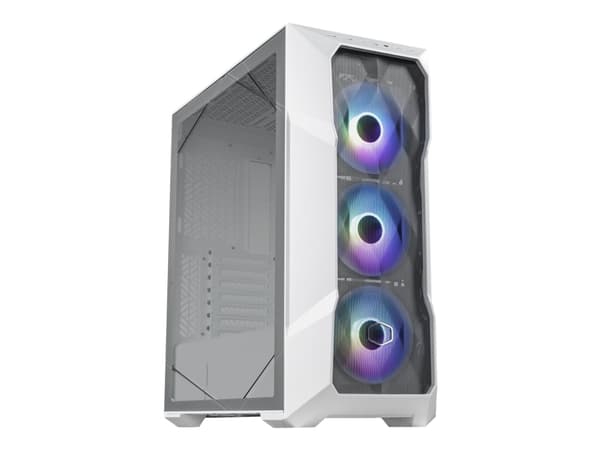Cooler Master MasterBox TD500 Mesh V2 - Mid tower - SSI CEB - sidepanel med vindu (herdet glass) - ingen strømforsyning (ATX) - hvit - USB/lyd