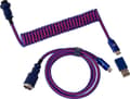 Pikkukuva 1 / 2: USB 3.2 Gen 1 Premium Coiled Aviator Kabel, USB-C Stecker > USB-C Stecker(lila, 1,08 Meter, gerader Stecker)