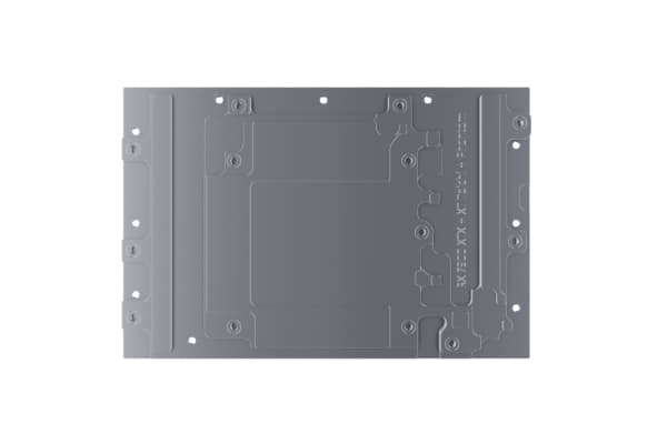 Alphacool 13434, Bakre platta, Akryl, Koppar, Svart, Transparent, 1/4", 274,1 mm, 144,6 mm