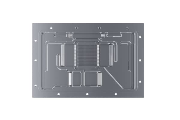 Alphacool 13434, Bakre platta, Akryl, Koppar, Svart, Transparent, 1/4", 274,1 mm, 144,6 mm