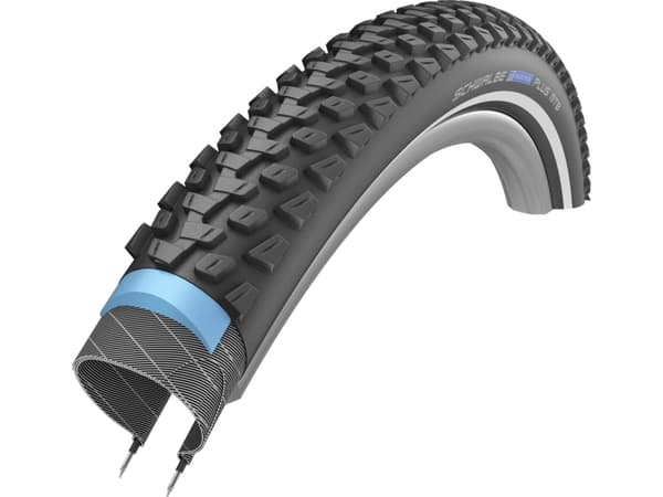 Schwalbe Marathon Plus Mbt, 27.5", Bybruk/eventyr, Tubeless Ready, Folding bead, Sort, 30 - 65 psi