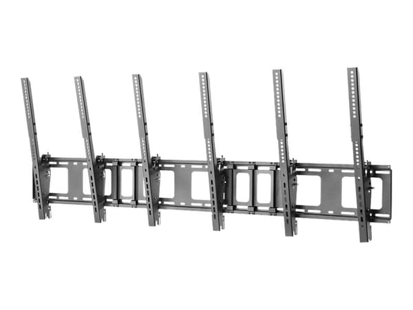 Neomounts NS-WMB300P - Fäste - för 3 LCD-bildskärmar - svart - skärmstorlek: 40"-52" - väggmonterbar