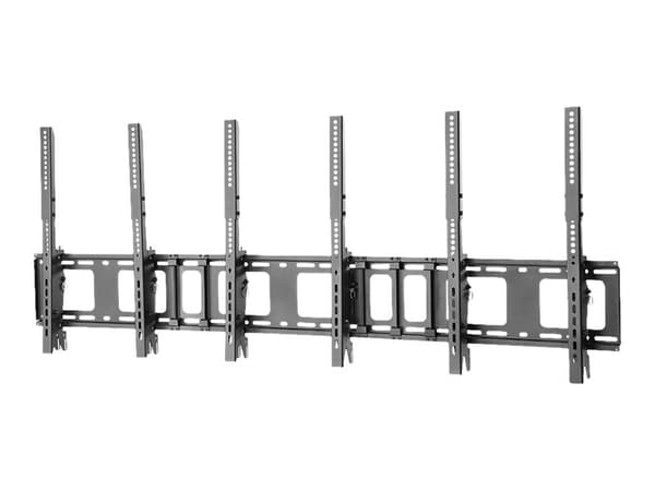 Neomounts NS-WMB300P - Fäste - för 3 LCD-bildskärmar - svart - skärmstorlek: 40"-52" - väggmonterbar