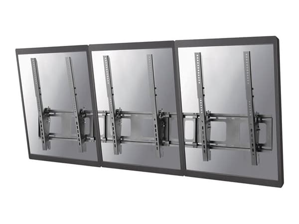 Neomounts NS-WMB300P - Fäste - för 3 LCD-bildskärmar - svart - skärmstorlek: 40"-52" - väggmonterbar