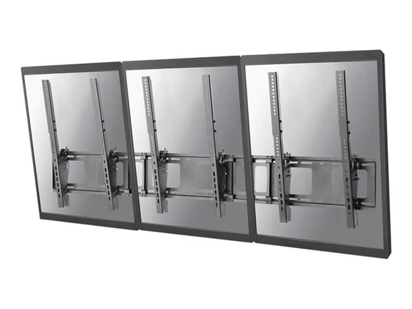 Neomounts NS-WMB300P - Fäste - för 3 LCD-bildskärmar - svart - skärmstorlek: 40"-52" - väggmonterbar