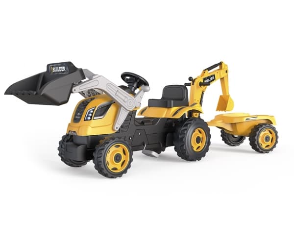 Smoby 710304, Traktor, 3 år, Plast, Sort, Grå, Gult