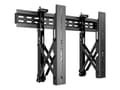 Miniatyrbild 2 av 3: Multibrackets M Public Video Wall Mount Push - Monteringssats (utdragbar väggmontering) - för platt panel - metall - svart och skiffer - skärmstorlek