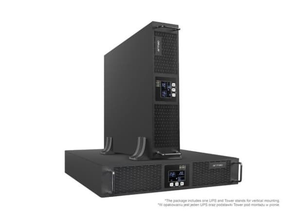 Armac Rack Online R/1000I/PF1 - UPS (rackmonterbar/ekstern) - AC 230 V - 1000 watt - 1000 VA - 3 x batteri - 9 Ah - USB, RS-232 - utgangskontakter: 8