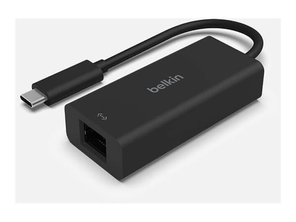 Belkin CONNECT - Nätverksadapter - USB-C - 10M/100M/1G/2.5 Gigabit Ethernet - svart
