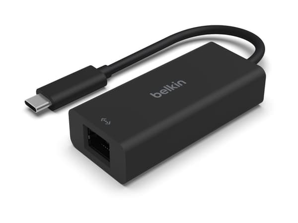 Belkin CONNECT - Nätverksadapter - USB-C - 10M/100M/1G/2.5 Gigabit Ethernet - svart