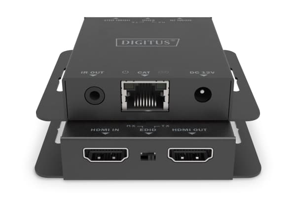 DIGITUS DS-55519 - Sender og mottaker - video/lyd/infrarød-utvider - HDMI - over CAT 5e/6/6a/7/8 - opp til 70 m