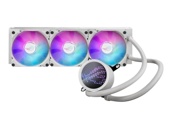 ASUS ROG Ryuo III 360 ARGB White Edition, Nestejäähdytyspakkaus, 12 cm, 2200 RPM, 36,45 dB, 70,07 cfm, Valkoinen Valkoinen