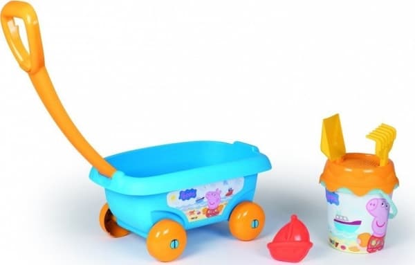 Smoby Trolley med Peppa Pig sandtilbehør