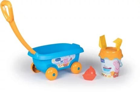 Smoby Trolley med Peppa Pig sandtilbehør