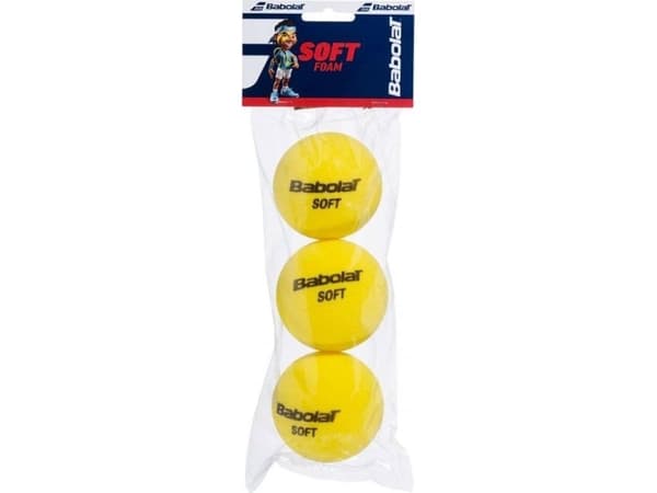 Junior tennisbollar Babolat Soft Foam 3 st gul 501058