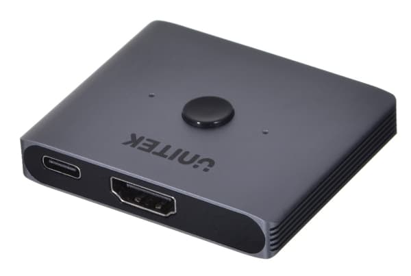Unitek - Video/lyd splitter/bryter - 8K, bidirectional - 2 x HDMI - stasjonær
