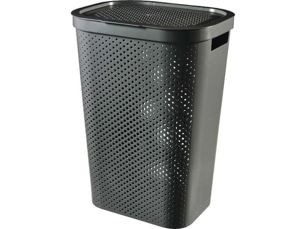 Curver Infinity kierrätetty 60L pyykkikori harmaa