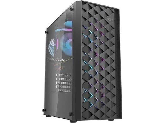 Darkflash DK351 Juodos spalvos ATX kompiuterio korpusas / Drakono formos esporto dizainas / 360 mm vandens aušinimas