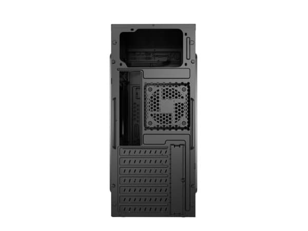 NATEC Cabassu G2, Midi Tower, PC, Svart, ATX, micro ATX, Mini-ITX, ABS, Nät, Metall, Plast, 16 cm
