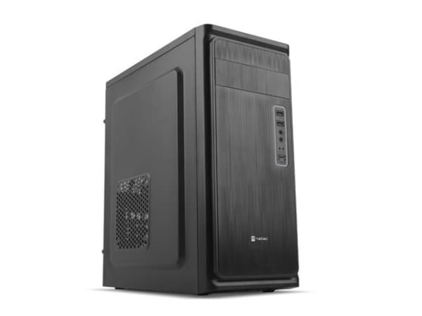 NATEC Armadillo G2, Midi Tower, PC, Svart, ATX, micro ATX, Mini-ITX, ABS, Nät, Metall, Plast, 16 cm