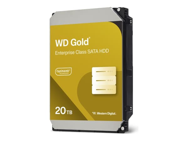 WD Gold WD202KRYZ - Hårddisk - Enterprise - 20 TB - intern - 3,5" - SATA 6Gb/s - 7200 rpm - buffert: 512 MB