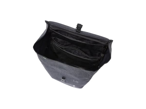 VAUDE ReCycle Pro Single, Bakre, Sykkelveske, Stoff, Polyamid, Polyester, Polyurethan, Sort, Grå, 22 l, 12 kg