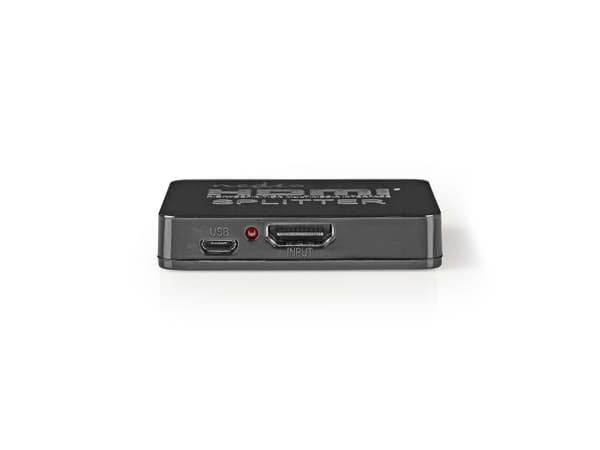 Nedis VSPL34002BK, HDMI, 2x HDMI, 3840 x 2160 piksler, Sort, Akrylonitril-butadien-styren (ABS), Polyvinylklorid (PVC), Full HD