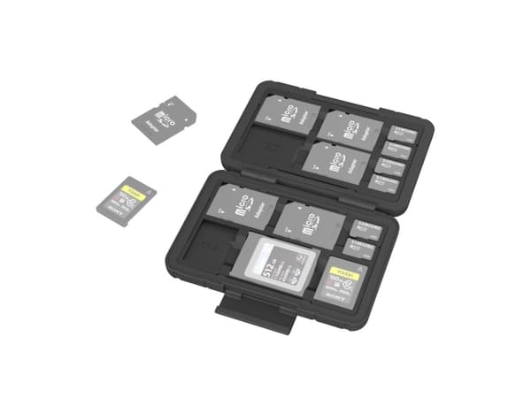 SmallRig 3192, 15 kort, CFexpress, MicroSD (TransFlash), SD, XQD, Polykarbonat, Silikon, Svart, Dammresistent, Stöttålig, 40 mm