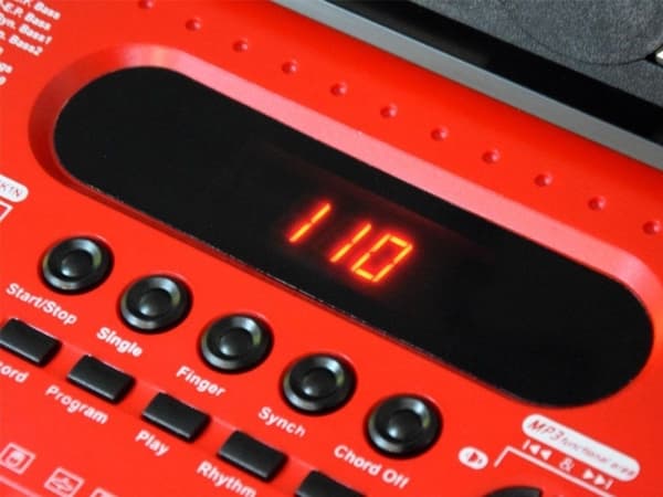 Jokomisiada Orgel Keyboard med mikrofon 61cl rød IN0132