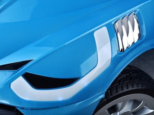 Jokomisiada Cabriolet-bil med batteri PA0270 och häftfunktion,blå