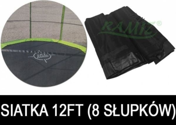 Joko Trampolinenett 12FT - 8 felt Svart