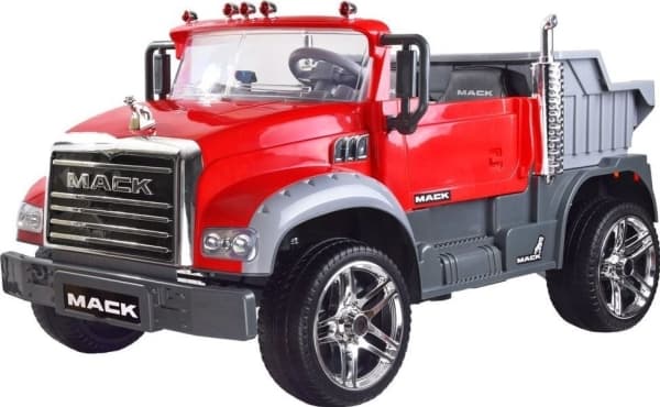 Jokomisiada Double children's electric dump truck MACK - blue