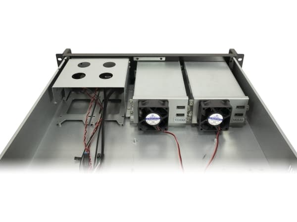 Inter-Tech IPC 2U-2504 - Rackmonterbar - micro ATX - SATA - hot-swap - ingen strømforsyning (ATX) - USB