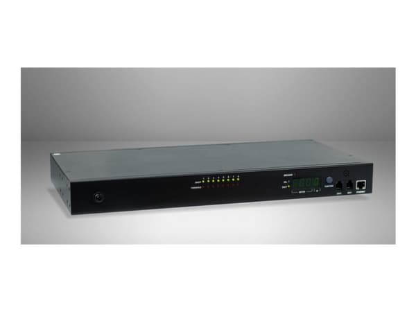 Inter-Tech PDU SD-1688 - Strømfordelerenhet (kan monteres i rack) - switchable - AC 200 - 240 V - 3840 watt - Ethernet 10/100 - inngang: IEC 60320 C2