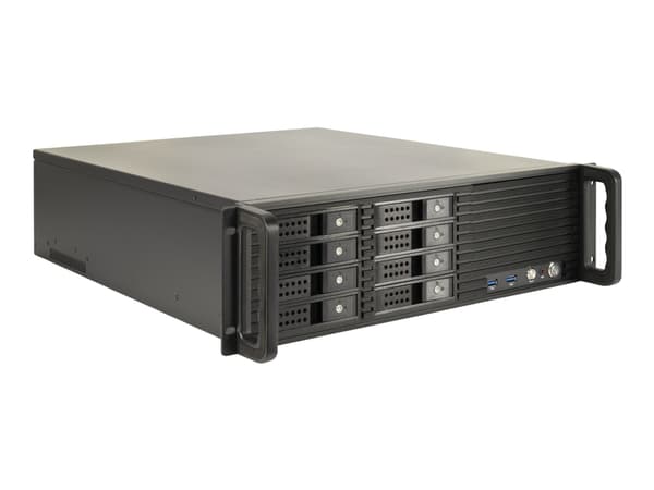 Inter-Tech IPC 3U-3508 - Rackmonterbar - ATX - SATA/SAS - hot-swap - ingen strømforsyning (ATX) - USB