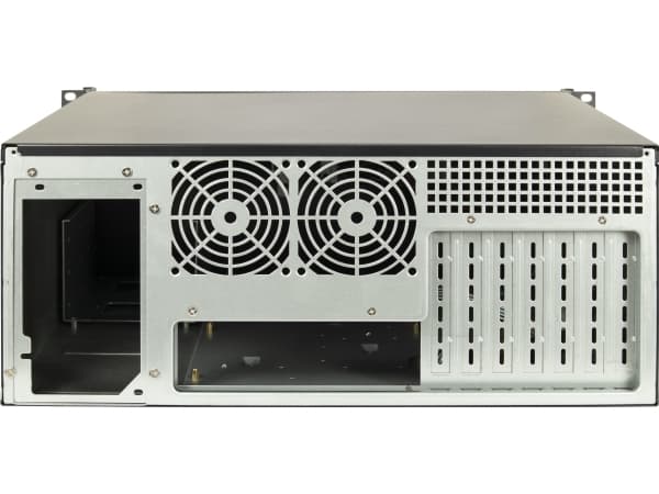 Inter-Tech 4U-K-439L, Teline, Palvelin, Musta, ATX, EATX, mikro ATX, Mini-ITX, Alumiini, Terästä, 4U