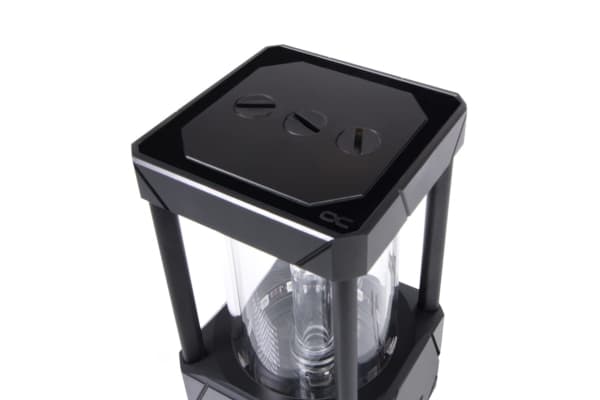 Alphacool 13327, Vannblokk, Acetal, Aluminium, Glass, Sort, Gjennomsiktig, 3-pin JST + 3-pin 5V, 1/4", 0,8 stang