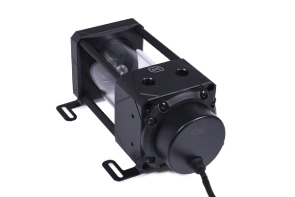 Alphacool 13327, Vannblokk, Acetal, Aluminium, Glass, Sort, Gjennomsiktig, 3-pin JST + 3-pin 5V, 1/4", 0,8 stang