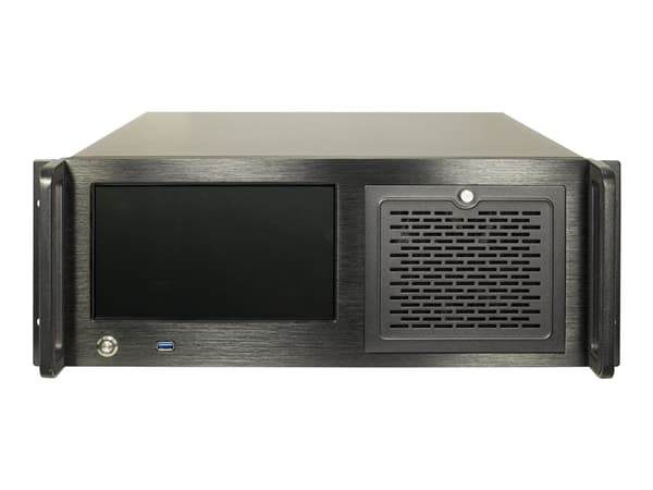 Inter-Tech IPC 4U-4460TFT - Rackmonterbar - utvidet ATX (E-ATX) - ingen strømforsyning (ATX / PS/2) - USB