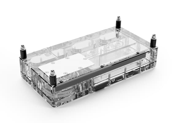 Alphacool Core Distro Plate, Reservoar, Akryl, Gjennomsiktig, 3-Pin JST + 3-Pin 5V, 1/4", 3-pin