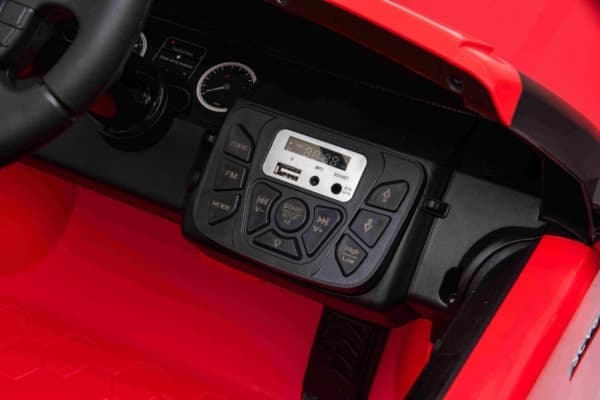 Land Rover Discovery elektrisk bil for barn rød + fjernkontroll + EVA-hjul + gratis start + MP3-radio