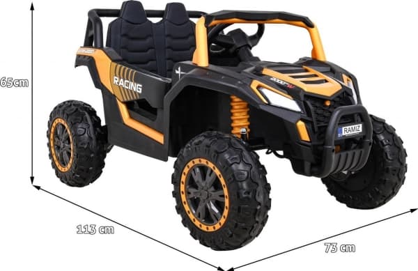 Ramiz Auto na akumulator Buggy UTV 2000M Racing Złoty
