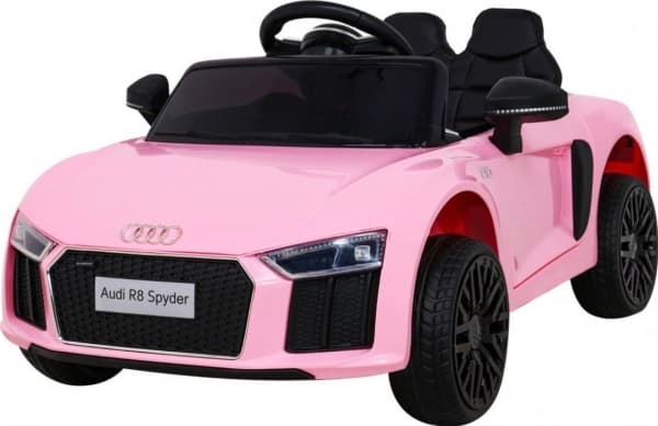 Audi R8 batteribil för baby rosa