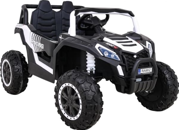 Ramiz Auto med akumulator Buggy UTV 2000M Racing Biały