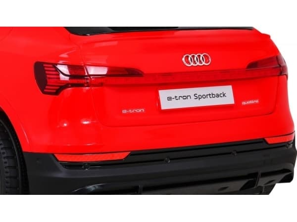 Ramiz Audi E-Tron Sportback akkuauto punainen