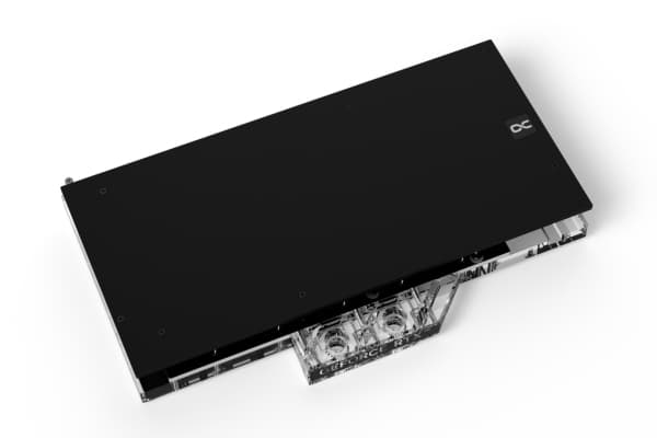 Alphacool Eisblock Aurora, Vannblokk + Bakplate, Akryl, Aluminium, Kobber (Cu), Gjennomsiktig, 3-Pin JST, 1/4", Grafikkort