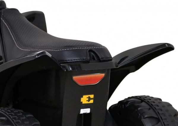 Quad Honda 250X TRX med akumulator Czarny + Klakson + LED + Ekoskóra