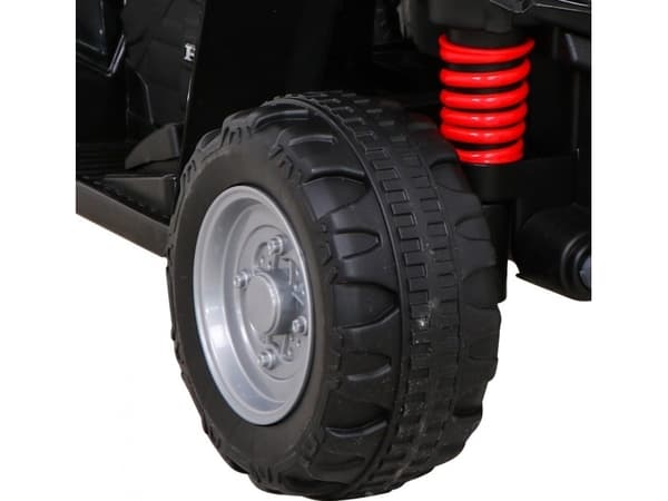 Quad Honda 250X TRX med akumulator Czarny + Klakson + LED + Ekoskóra